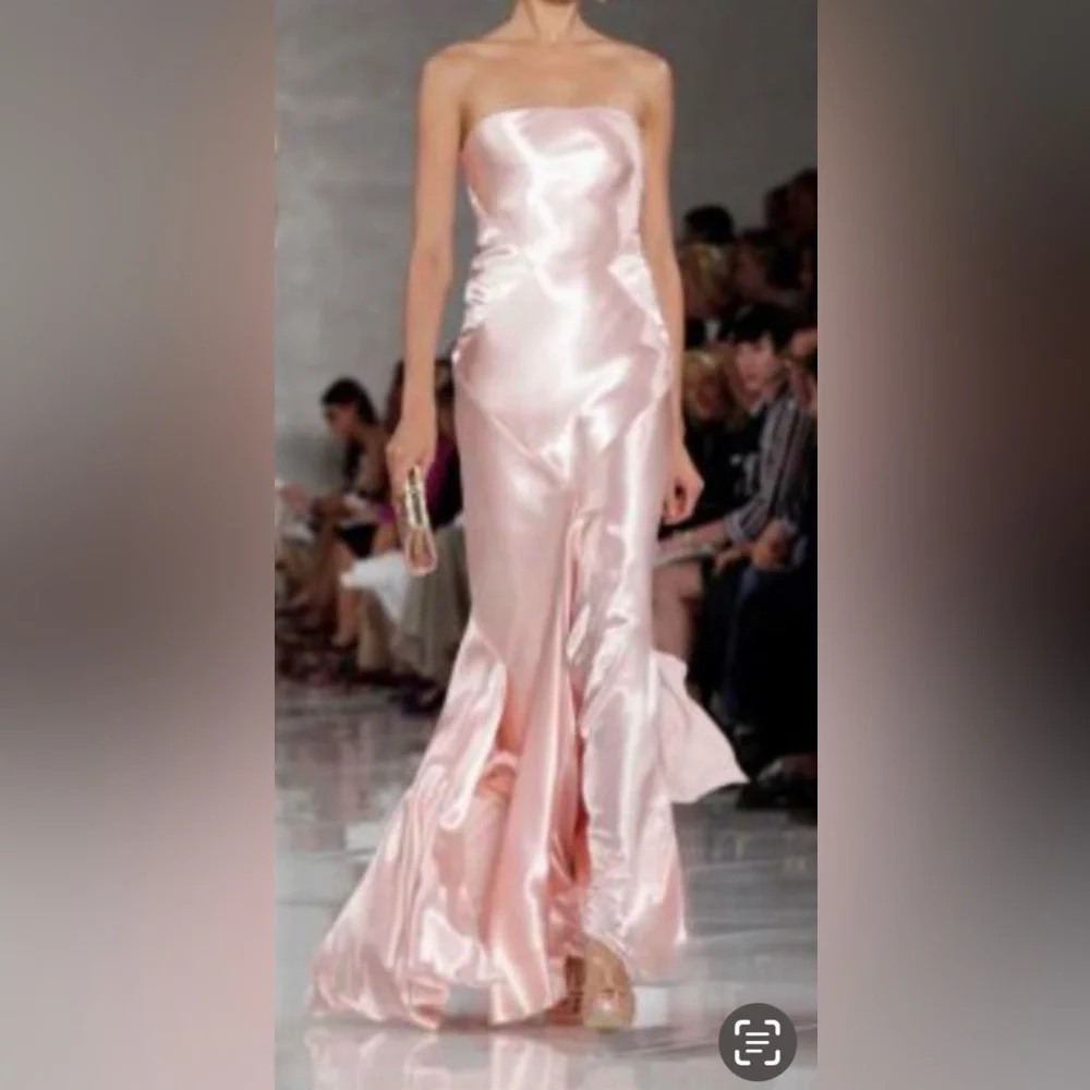 RALPH LAUREN COLLECTION PINK SILK DRESS - Picture 11 of 11